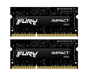 Картинка Оперативная память Kingston FURY Impact 2x4GB DDR3 SODIMM PC3-14900 KF318LS11IBK2/8