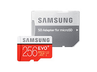 Картинка Карта памяти SAMSUNG EVO Plus microSD 256GB Plus адаптер (MB-MC256GA)