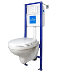 Картинка Унитаз Cersanit Delfi SET-DEL/Vec/S-DL/Ac-Cg-w