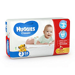 Картинка Подгузники HUGGIES Classic 3 (4-9 кг) 78 шт