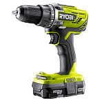 Картинка Дрель-шуруповерт Ryobi R18DD3-213X 5133003608 (с 2-мя АКБ, кейс)