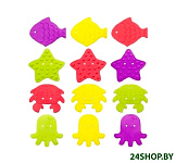 Картинка Антискользящие мини-коврики для ванны ROXY-KIDS RBM-010-12 (12 шт.)
