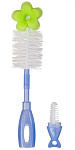Картинка Набор ершиков для бутылочек Happy Baby Bottle Nipple Brush 11004 (фиолетовый)