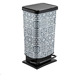 Картинка Мусорное ведро Rotho Paso с педалью 1754111015 (40л, черный)