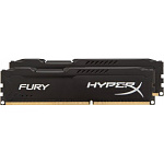 Оперативная память Kingston HyperX Fury Black 2x4GB KIT DDR3 PC3-12800 (HX316C10FBK2-8)