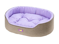 Картинка Лежанка для животных Ferplast Dandy 95 82945095 (серый/сиреневый)
