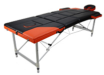 Картинка Массажный стол складной ATLAS SPORT 3-с (чёрно-оранжевый)