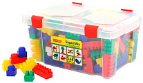 Картинка Конструктор Полесье Супер-микс (168 элементов) (в контейнере) (50601)