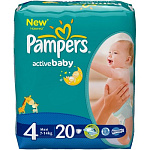 Подгузники Pampers Active Baby 4 Maxi (20 шт)