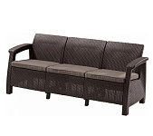Картинка Садовый диван KETER Corfu Love Seat Max (коричневый)