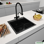 Eco AR 500*500 Black PVD Nano Decor Millet Grains