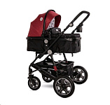 Картинка Детская универсальная коляска Lorelli (Bertoni) Lora 2 в 1 Luxe Red Elephants (10021272187)