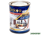 Картинка Эмаль Dekor ПФ-115 1.8кг (красный)