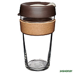 Картинка Многоразовый стакан KeepCup Brew Cork L Black 454мл (черный)