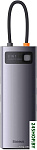 Metal Gleam Series 8-in-1 Multifunctional Type-C HUB Docking Station Gray WKWG050113