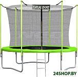 Картинка Батут ATLAS SPORT 312 см GREEN (внутренняя сетка и лестница)
