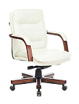 Картинка Кресло Бюрократ T-9927WALNUT-LOW (слоновая кость)