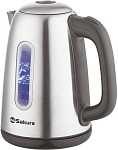 Картинка Электрочайник Sakura SA-2163 (нержавеющая сталь/черный)