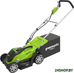 Картинка Колёсная газонокосилка Greenworks G40LM35K2X [2501907UA]