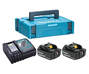 Картинка Аккумулятор Makita BL1850B + DC18RC (18В/5.0 а*ч + 18В)