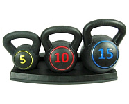 Картинка Ряд из гирь композитных ATLAS SPORT 14 кг (6.76 кг/4.6 кг/2.35 кг)