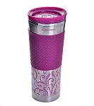 Картинка Термокружка Mayer and Boch 30540 (серебристый/фуксия)