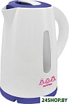 Картинка Электрочайник Мастерица ЕК 1.7-01Р Elbet (белый/фиолетовый)