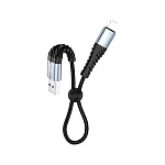 Картинка Кабель Hoco X38 Cool Lightning (черный/серебристый)