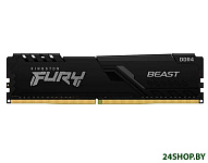 Картинка Оперативная память Kingston FURY Beast 4GB DDR4 PC4-25600 KF432C16BB/4
