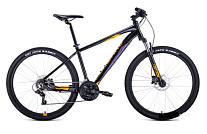 Картинка Велосипед FORWARD Apache 27.5 3.2 disc (рама 21, чёрный/жёлтый, 2021)