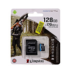 Картинка Карта памяти Kingston Canvas Go! Plus microSDCG3/128GB (с адаптером)