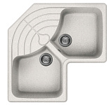 Картинка Кухонная мойка Elleci Master Corner Bianco G52