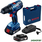 Картинка Дрель-шуруповерт Bosch GSB 180-LI Professional 06019F8307 (с 2-мя АКБ, кейс)