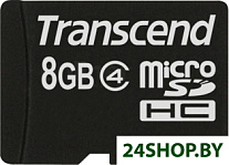 Карта памяти Transcend microSDHC (Class 4) 8GB (TS8GUSDC4)