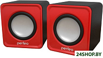 Картинка Акустика Perfeo PF-128 Wave (красный/черный)