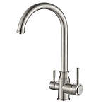 Картинка Смеситель ZorG Steel Hammer SH 763 (нержавейка)