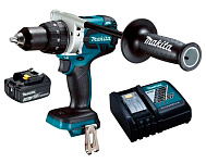 Картинка Дрель-шуруповерт Makita DDF481RF (с 1-м АКБ, кейс)