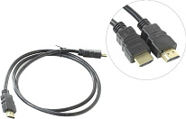 Картинка Кабель ExeGate HDMI to HDMI (19M-19M) ver.1.4 (1 м) (EX191098RUS)