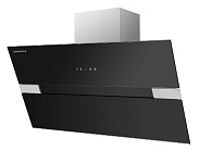 Картинка Кухонная вытяжка Maunfeld Mersey 90 (нержавеющая сталь\черное стекло)