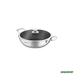 Картинка Сковорода ВОК Vensal Вок Le Chef с двумя ручками 26 см VS1534