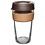 Картинка Многоразовый стакан KeepCup Brew Cork L Latte 454мл (серый)