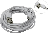Картинка Кабель Defender USB 2.0 micro-B 3м White (87468)