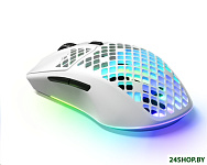 Картинка Игровая мышь SteelSeries Aerox 3 2022 Snow (белая) (62603)