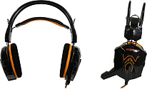 Картинка Наушники с микрофоном SmartBuy RUSH COBRA SBHG-1100 черн/оранж