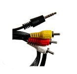 Картинка Аксессуар VCOM Jack 3.5mm - 3RCA 2m CV213-2M