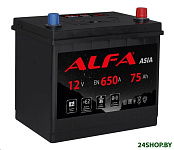 Картинка Автомобильный аккумулятор ALFA Asia JR 640A (75 А·ч)