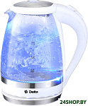 Картинка Электрочайник Delta DL-1202 (белый)