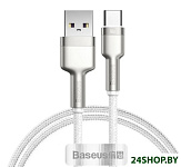 Картинка Кабель Baseus USB Type-A - USB Type-C CAKF000102 (1 м, белый)