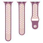 Картинка Ремешок Evolution AW40-SP01 для Apple Watch 38/40 мм (light purple/bright pink)