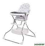 Картинка Стульчик для кормления Polini Kids 252 Звезды (белый/серый)